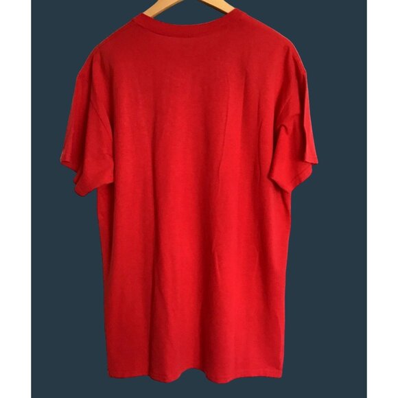 GILDAN- MENS SHORT SLEEVE GHRAPHIC FRONT 100% COTTON T-SHIRT SIZE LARGE - Picture 2 of 6